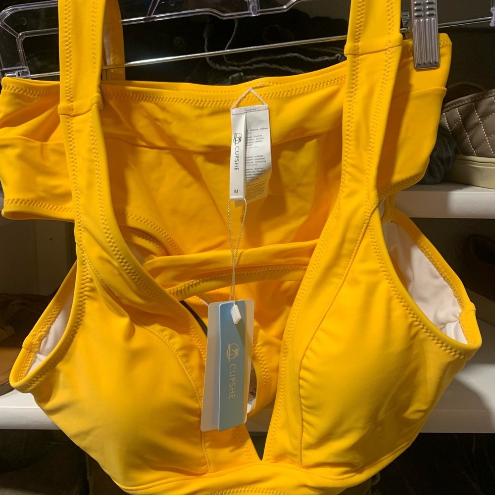 Cupshe Vibrant Yellow Bikini